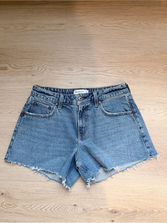 Abercrombie & Fitch Pants - Abercrombie & Fitch A Line Curve Love Light Blue Denim Cutoff Shorts - Women